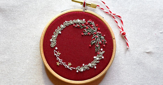 Christmas Craft Idea: Embroidered Ornament