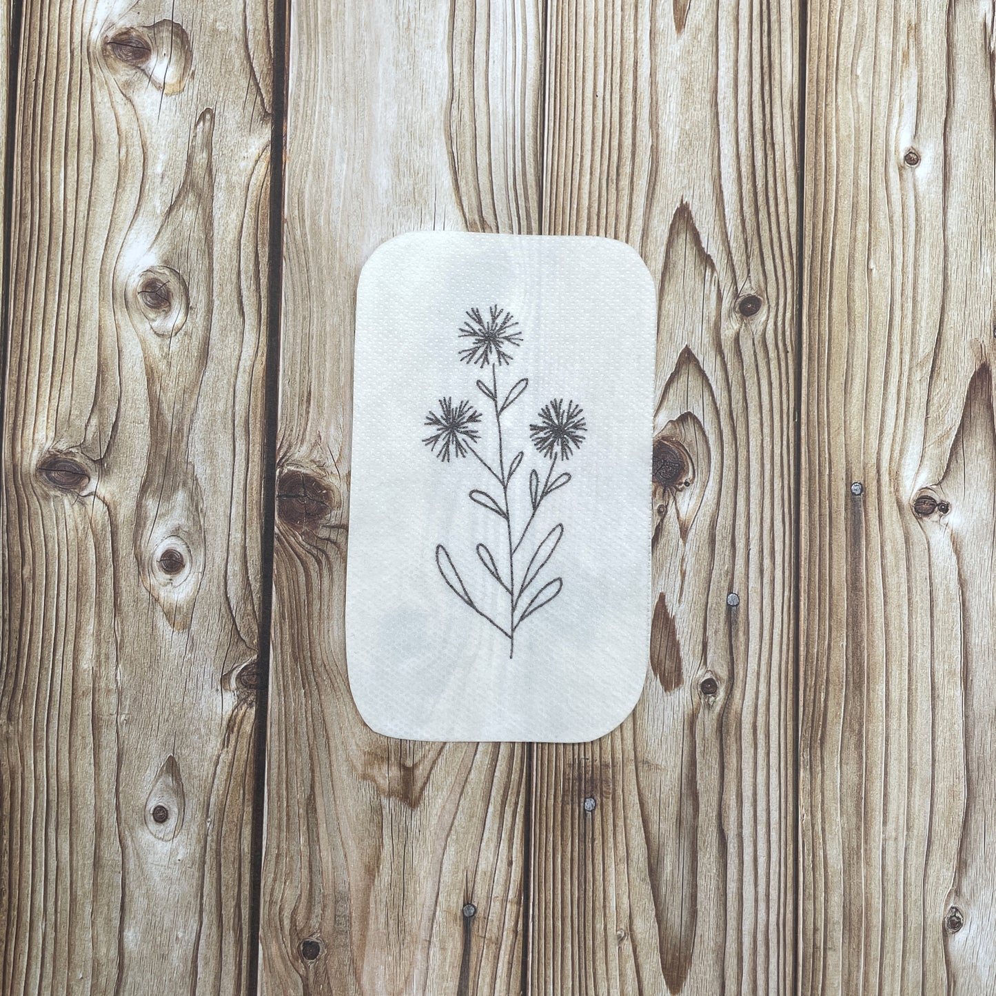Cornflower embroidery pattern