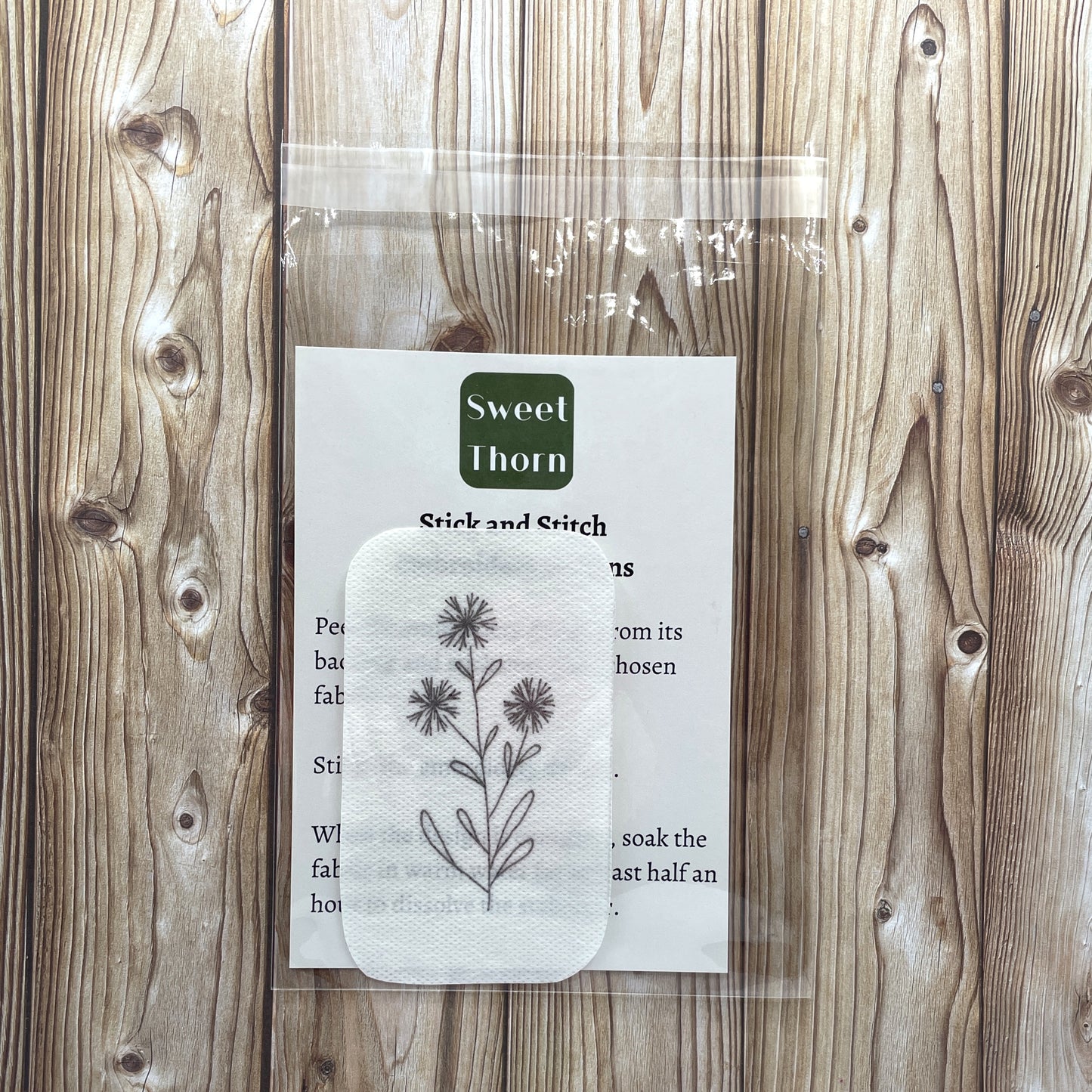 Cornflower embroidery pattern